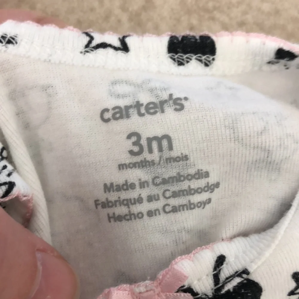 Lot of 4 size 3mo. And 3-6mo. Carters, Gerber, Baby Starters, Gymboree